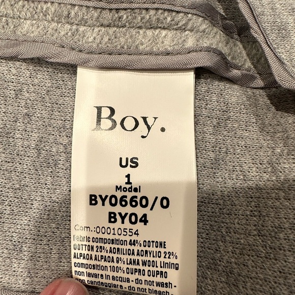 Boy by Band of Outsiders lightweight alpaca/wool blazer gray size 1 (fits xs/s) - Picture 5 of 7